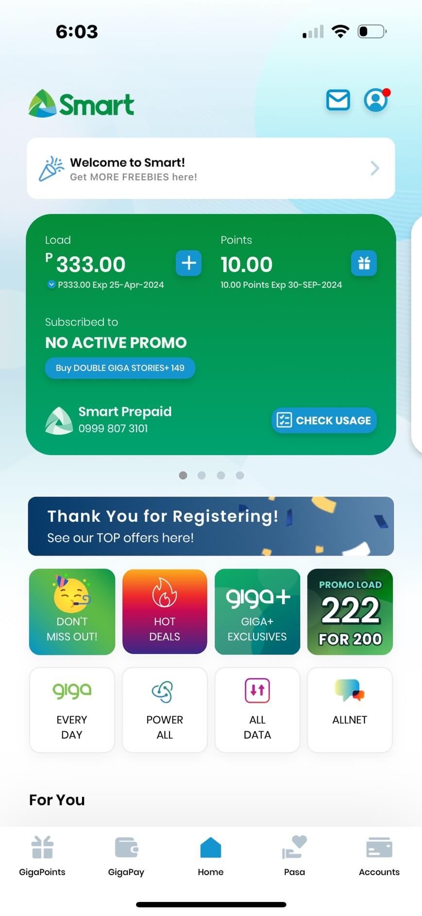 菲律賓Smart手機APP教學－教你用信用卡儲值網路流量方案好簡單