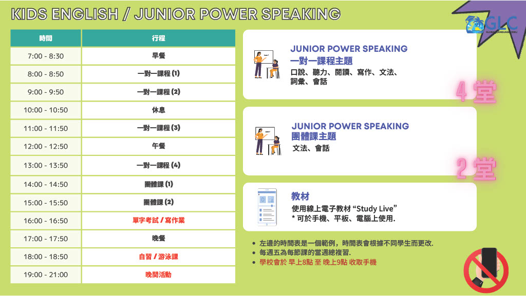 菲律賓夏令營2024新飛獨家GLC菲律賓暑期遊學團