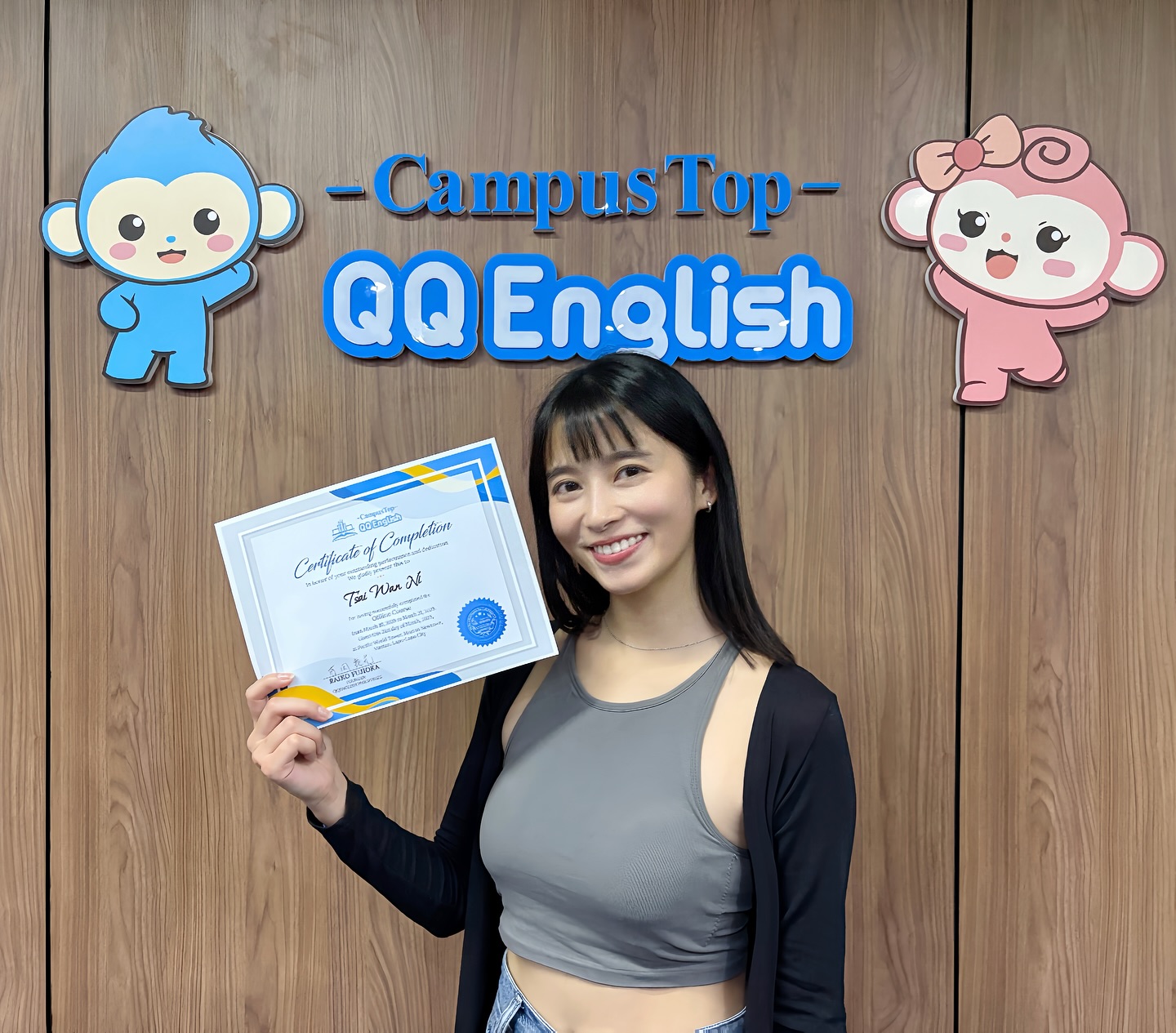 “從怕不習慣到愛上這裡，滿滿感謝和不捨。”－蔡宛妮Shinny(QQEnglish)菲律賓語言學校網紅心得